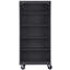 Bibliothèque mobile en acier Sandusky par l 36 po x P 18 po x H 78 po Sandusky-15959989