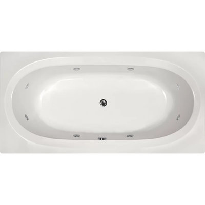 Baignoire de trempage encastrée 72 "x 36" Designer Caribe