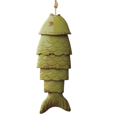 Home Decoration Metal Brocade Fish Wind Chime Metal Wind Chime Pendant