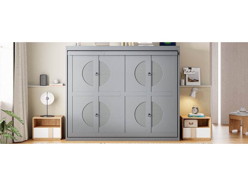 Lit escamotable mural Taille, Gris