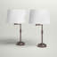 Ensemble de lampes de table en étain 26,375 "