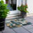 Machine Washable Indoor/Outdoor Chantille ACN1123 Teal Rug-109489860