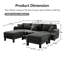 Canapé modulaire en U à 3 places Boucle Fabric-1709874903