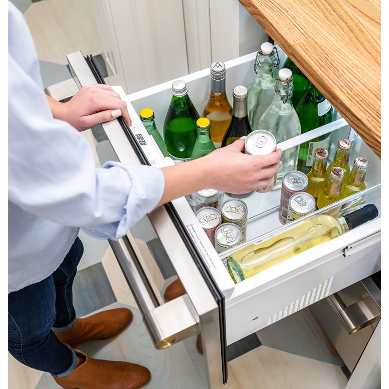 Monogram 24" Under Counter Double-Drawer Refrigerator, Minimalist