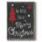 We Wish in Red Framed Print - Solid Wood