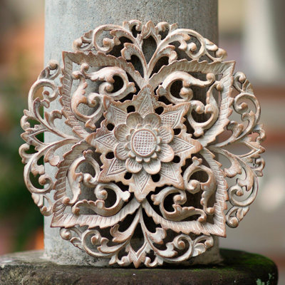 Handmade Boho Plants & Flowers Wall Decor on Solid Wood