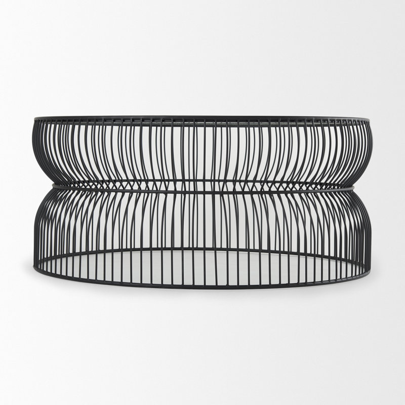 Table basse Suni Drum, Noir