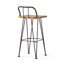 Tabouret de bar, chaises de salle à manger, chaises de cuisine et tabouret de bar industriel en bois et en métal Taelor 