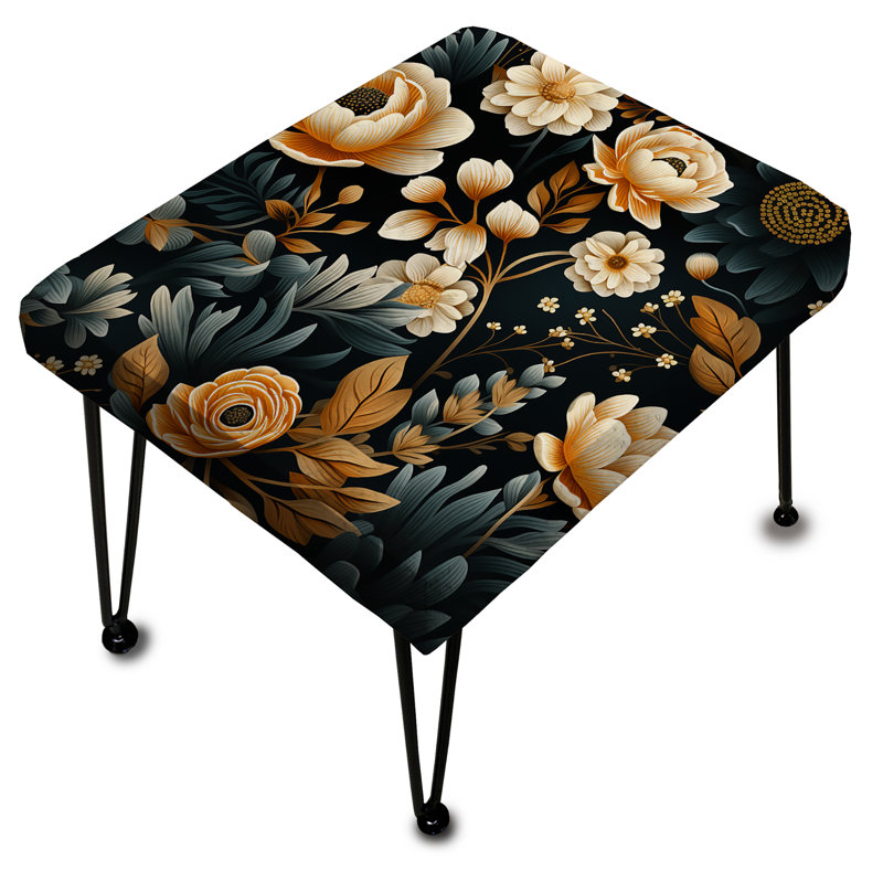 Timeless Floral Symphony Bouquet - Repose-pieds rectangulaire floral