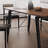 Sintered stone with solid wood dining table set-110399704