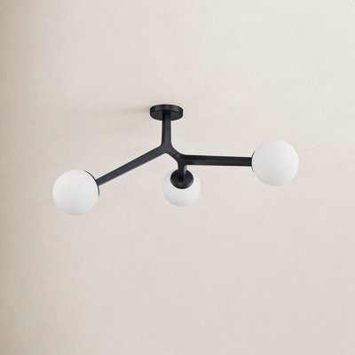 Amarula Glass Semi Flush Mount
