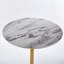 Table de bar 31,5 "pliable GOLDEN ET BLANC Tulip Bar Mid-Century pour 2 à 4 personnes