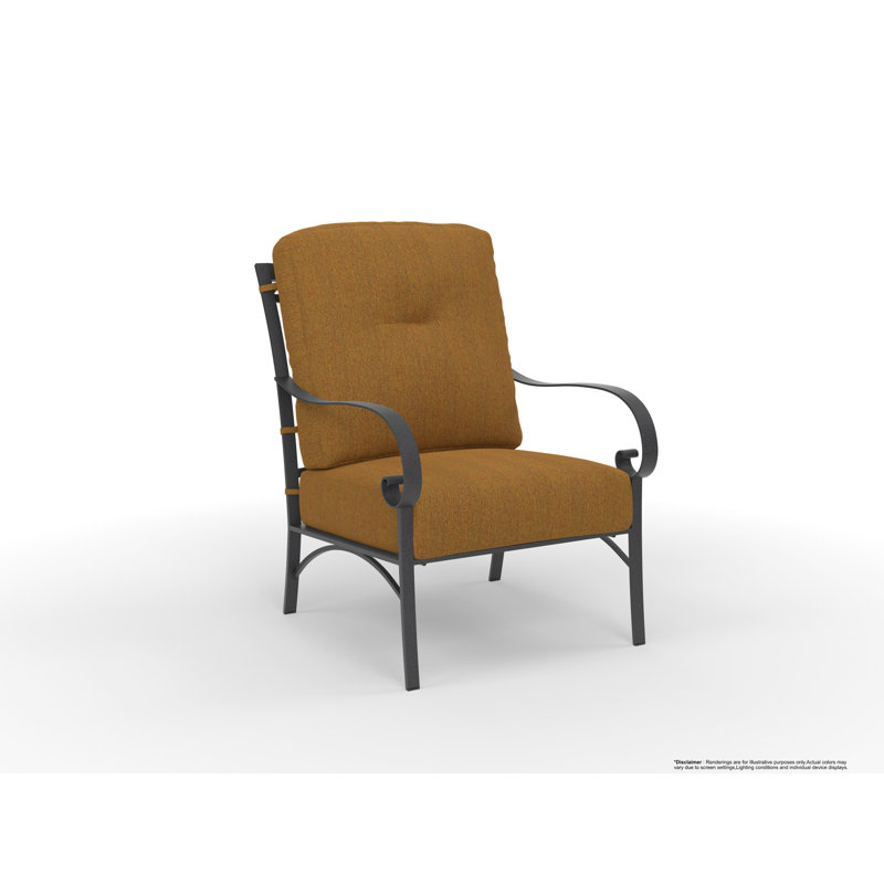 Pasadera Outdoor Lounge Chair, Trax Sequoia, Carbon Black