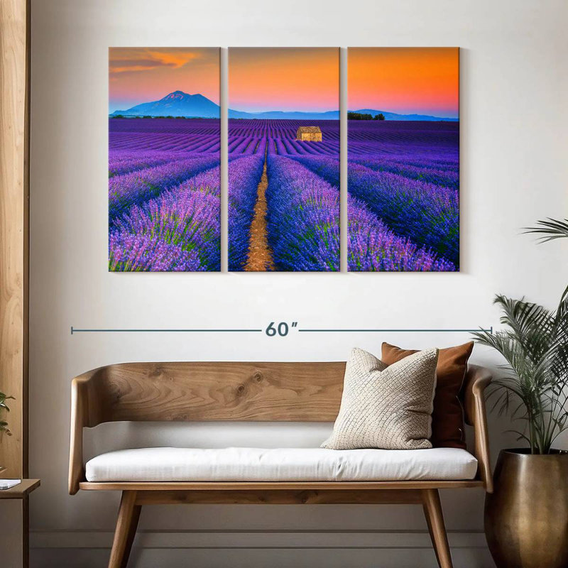 Alvord superbe champ de lavande Valensole, H 32 po x l 50 po