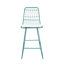 Tabourets de bar beiges modernes avec structure en fer et coussins (lot de 2) - Cadre et coussins
