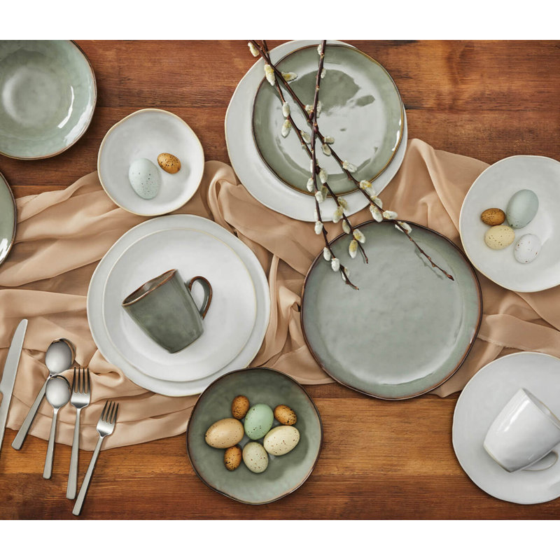 Burlington Handmade Stoneware Dinner Plate, Cloud