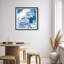 Oliver Gal Michaela Nessim - Call the Blues Abstract - Luxury Shadowbox Framed Wall Art-2133077423-2133077424