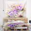 Tapisserie de fleurs sauvages pourpres Floral-28483477