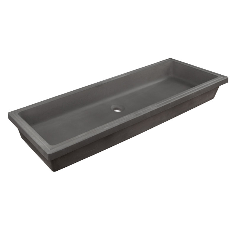 Newterra Concrete Under-mount Sink, Slate