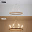 Lustre Covington à 8 lumières, intensité variable, pour îlot de cuisine, en forme de roue de chariot.-313718521-313718523
