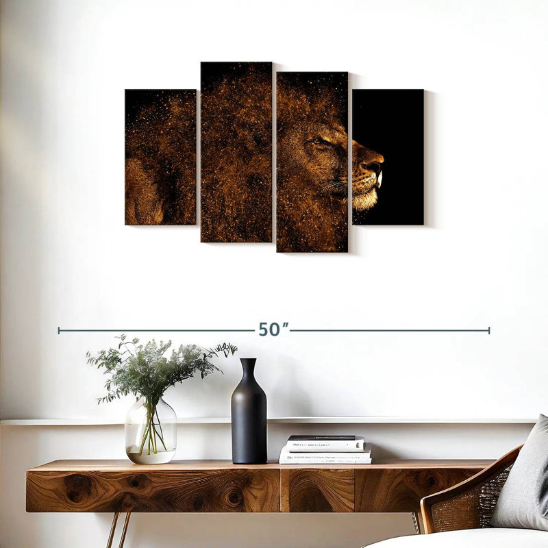 Brampt Marvelous Lion Head, 22" H x 36" W
