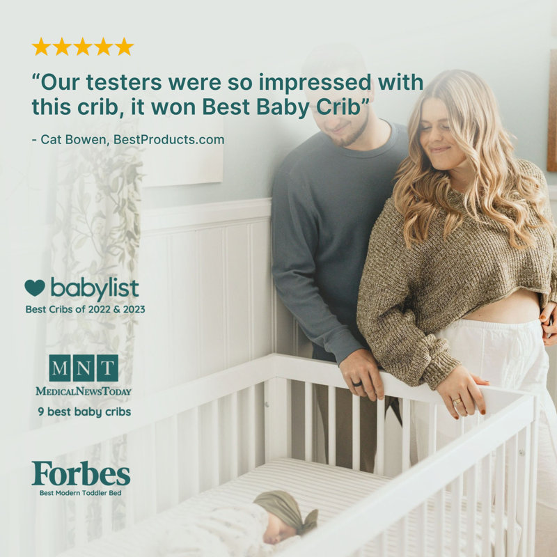 Soho 3-in-1 Convertible Crib, White