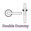 Classic Rosette Double Dummy with Manor Lever