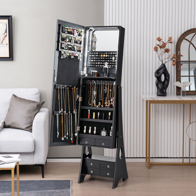 Armoire à bijoux avec miroir Keavin