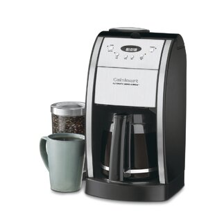  Cuisinart DGB-800 Fully Automatic Burr Grind & Brew, 12-Cup  Glass, Silver: Home & Kitchen