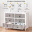 Commode 6 tiroirs cannelée pour chambre à coucher-771835098