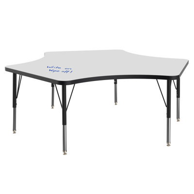 Manufactured Wood Adjustable Novelty 3 Students Activity Table