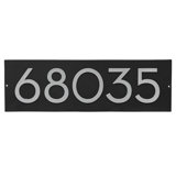 Floating Modern 4" Number Horizontal Address Plaque (5 Digits)