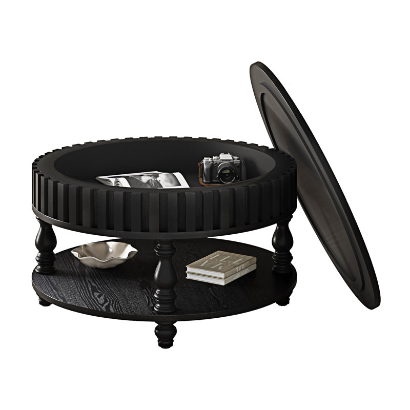 Table basse Farmhouse, Noir