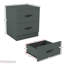 Maybery 3 Piece Bedroom Set (2 Drawer Bedside Chest, 5 Drawer Chest, 3 Door Wardrobe), (5)-922394703