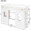 Lit mezzanine blanc avec structure en bois massif pour une expérience nocturne durable et stable - blanc, fabriqué en bois robuste-1859933918-1859933916
