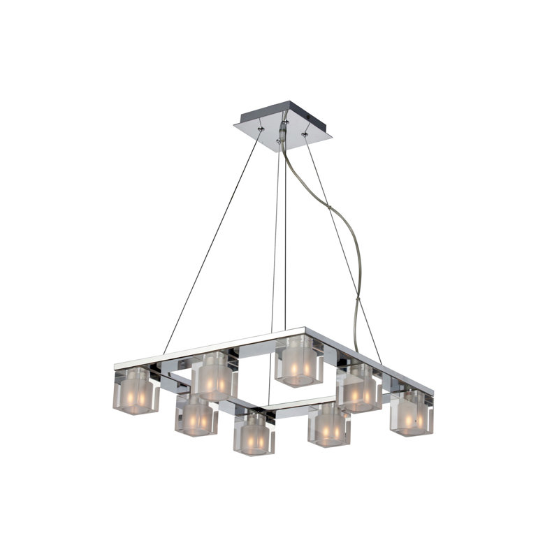 Patnaude 8 - Light Polished Chrome Kitchen Island Pendant