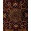 Tapis unique noué à la main brun de 4 pi 5 po x 7 pi 4 po Huckstep