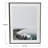 Coastline Photo Print with Black Metal Frame