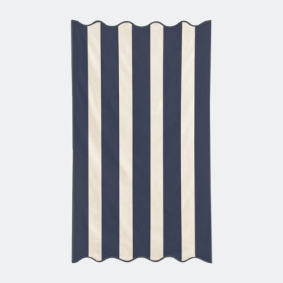 Scalloped Stripe Beach Towel
