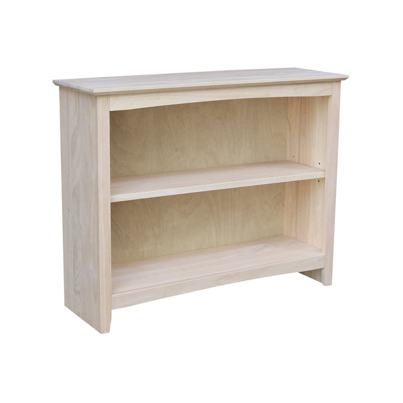  Bibliothèque en bois massif Derren, (2 tablettes) H 30 po x l 38 po x P 12,3 po