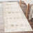 Bev Distressed Beige Ivory Machine Washable Area Rug-687013856-717926325