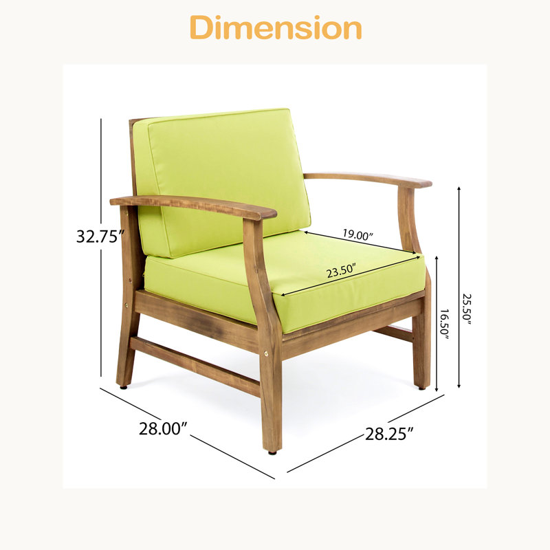 Ensemble de 2 chaises club, Vert, Brun