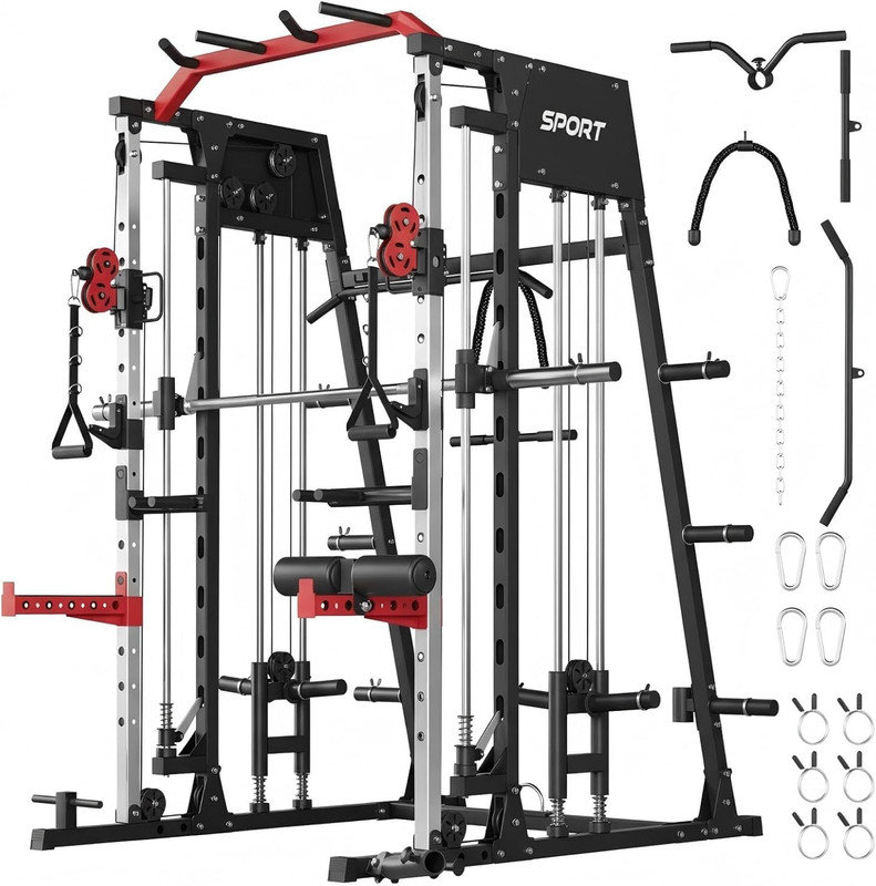 Cage électrique 2200LB Smith Machine Home Gym