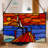 14"L Sailboat Stained Glass Window Panel