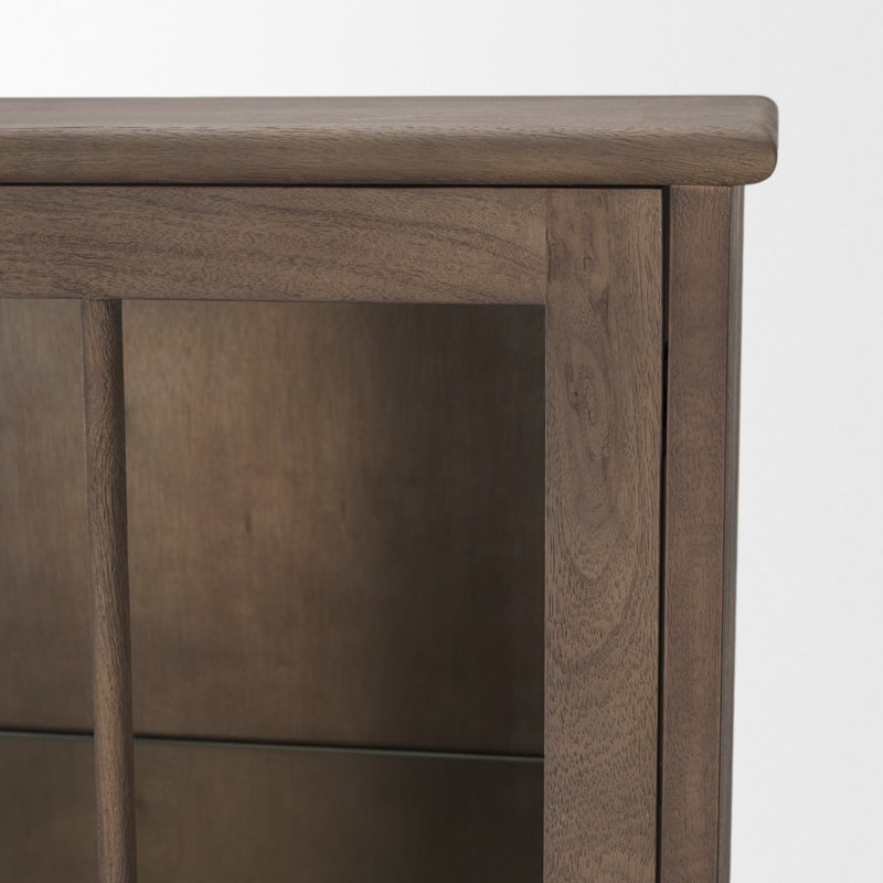 Vitrine Cromwell | Bois brun moyen