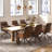 Mid-Century Modern Faux Leather Upholstered Swivel Dining Chairs, Accent Armchairs With Metal Legs -1595201890
