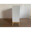 Armoire de rangement à 3 tiroirs de style nordique, commode blanche moderne avec poignées en or rose et base en bois, petit espace de rangement pour bureau, chambre d'enfant, chambre de bébé