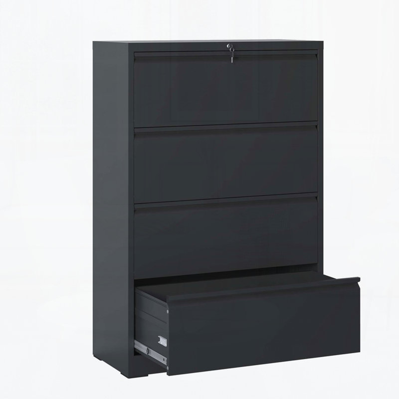 File Cabinet 4 Drawer,Filing Cabinet with Lock, Lockable File Cabinet for Home Office, Locking Metal File Cabinet for Legal/Letter/A4/F4 Size