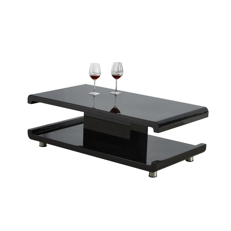 Table basse à 4 pieds avec rangement