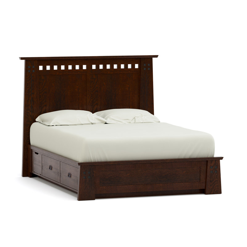 Highlands Bed - Low Footboard, Platform/Storage, Queen, Centennial
